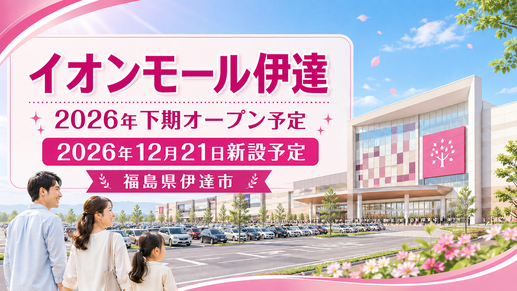イオンモール伊達2026年12月21日オープン予定