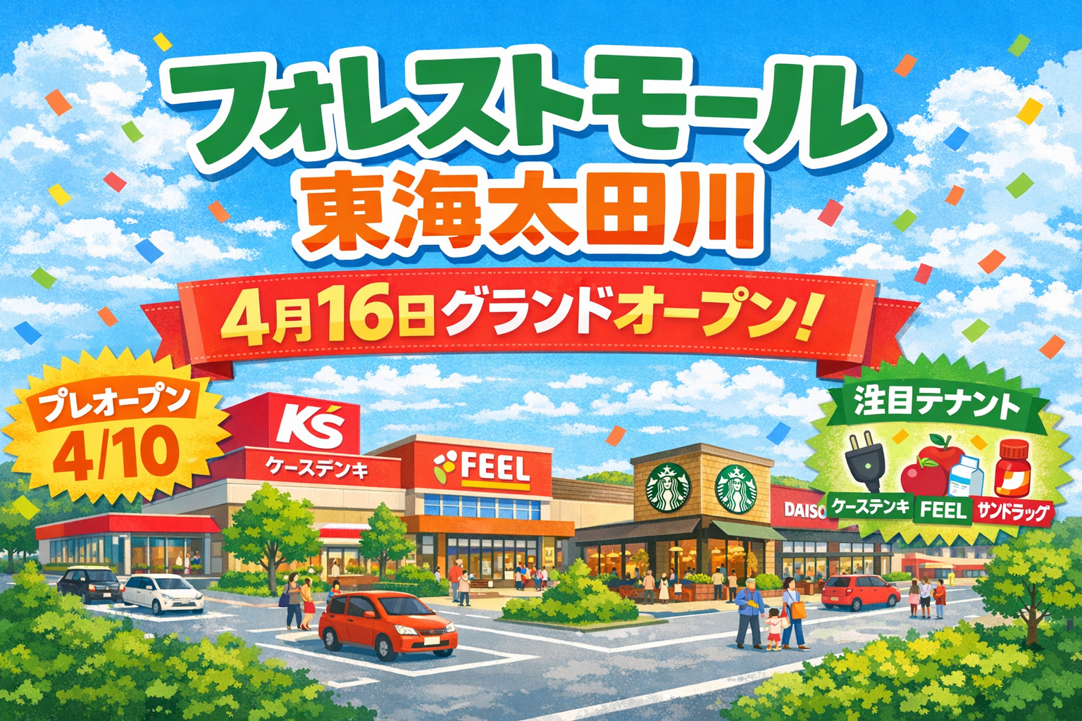 フォレストモール東海太田川