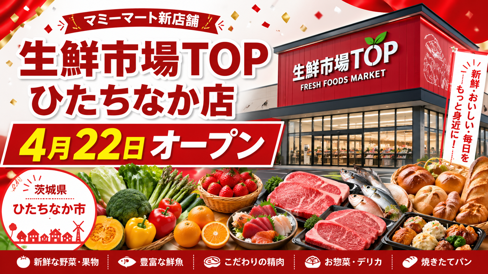 生鮮市場TOPひたちなか店オープン